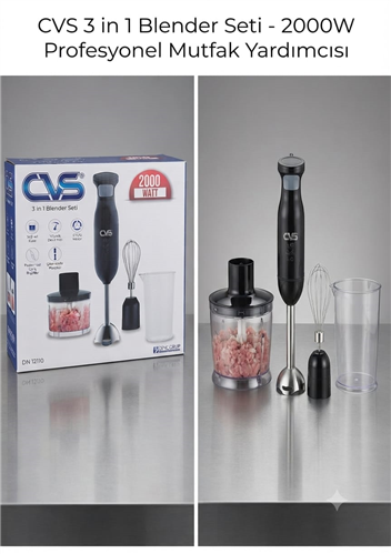 CVS 3 IN 1 BLENDER SETİ 2000W  KL:12